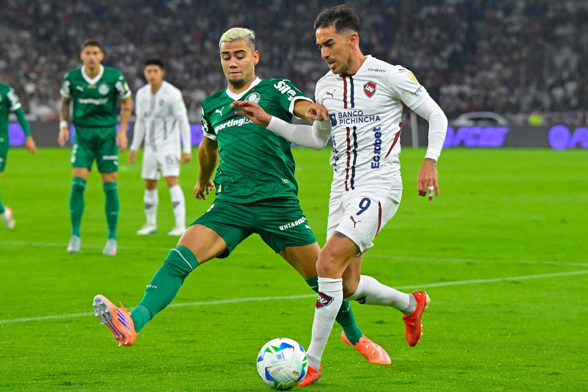 Palmeiras foi derrotado pela LDU no jogo de ida da semifinal da Libertadores (foto: RODRIGO BUENDIA/AFP)