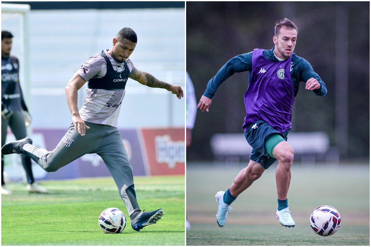 Atletas do Ponte Preta e Guarani treinando pelos seus respectivos times (foto: Marcos Ribolli/Ponte Preta e Raphael Silvestre/Guarani)
