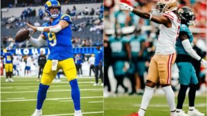 Atletas do Los Angeles Rams e do San Francisco 49ers - Crédito: 