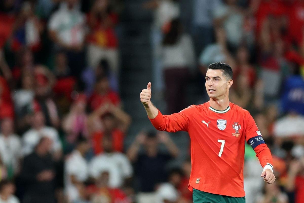 Cristiano Ronaldo, astro da Seleção de Portugal (foto: PATRICIA DE MELO MOREIRA / AFP)