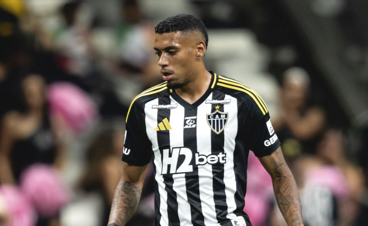 Ruan Tressoldi em estreia pelo Atlético - (foto: Pedro Souza/Atlético)