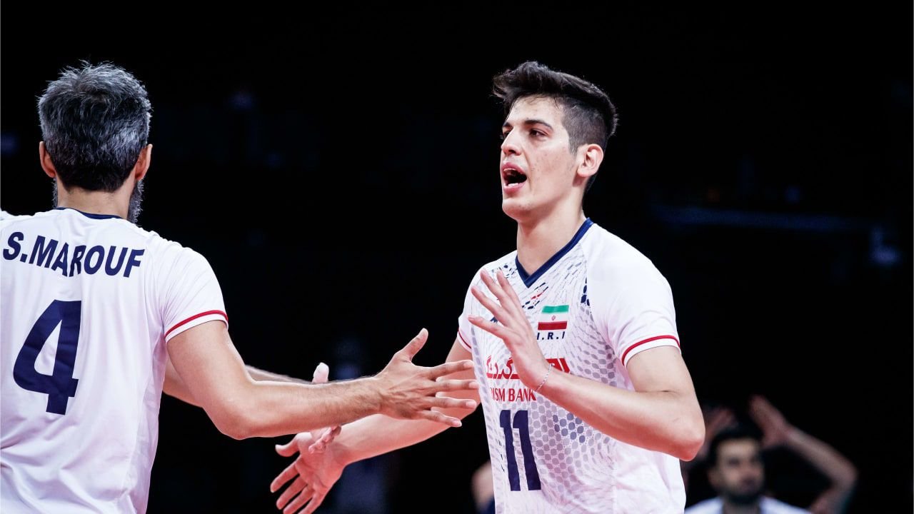 Saber Kazemi, oposto da seleção do Irã (foto: Asian Volleyball Confederation/Divulgação)