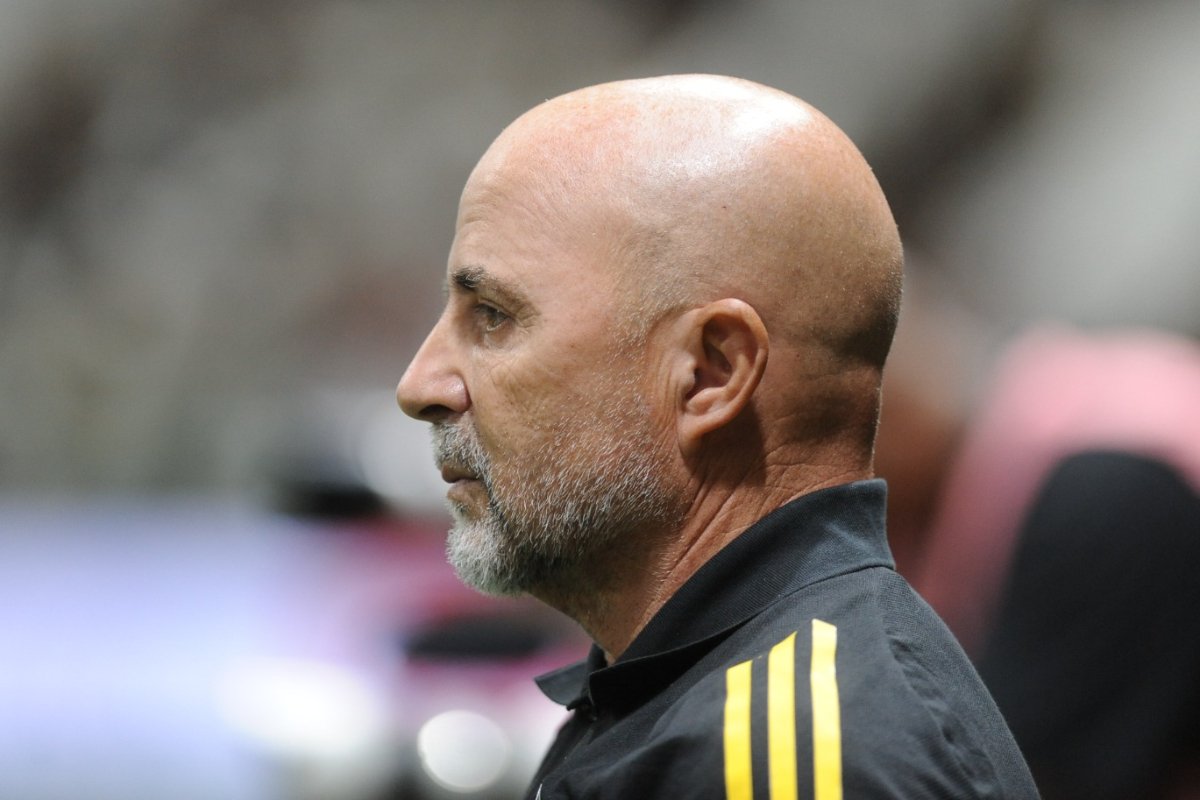 Jorge Sampaoli, técnico do Atlético (foto: Alexandre Guzanshe/EM/DA.Press)