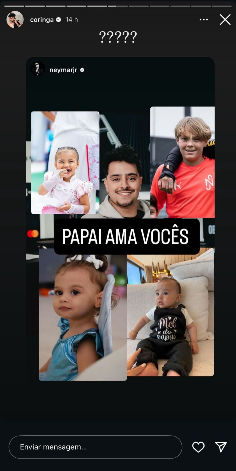 Resposta de Coringa após provocação de Neymar - (foto: Redes sociais Coringa/Reprodução)