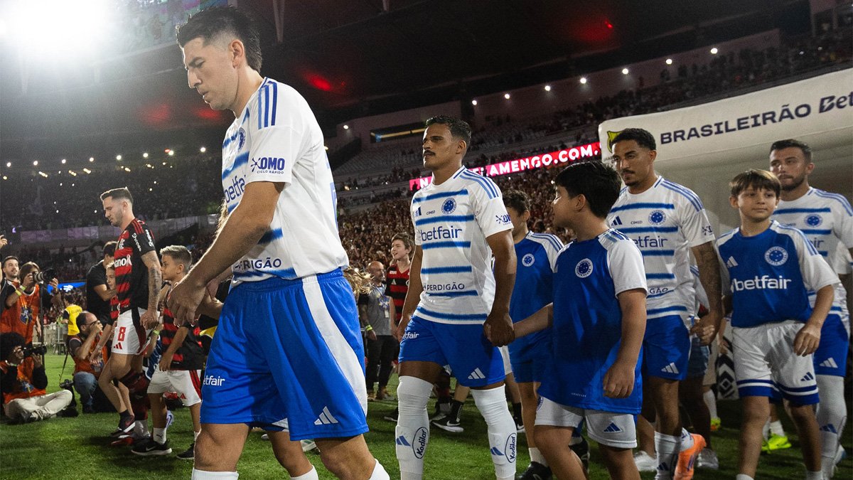 Cruzeiro empatou por 0 a 0 com o Flamengo no Maracanã (foto: Thaís Magalhães/Cruzeiro)