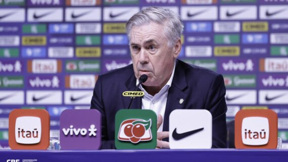 Carlo Ancelotti, técnico da Seleção Brasileira (foto: @rafaelribeirorio / CBF)