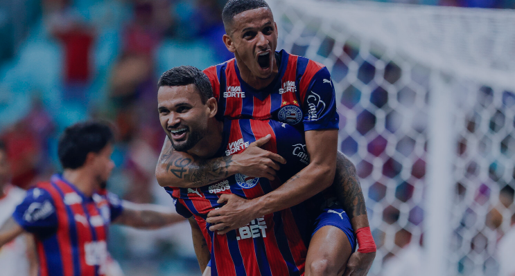 Jogadores do Bahia comemoram gol (foto: Divulgação/Bahia)