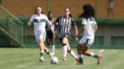 Atlético e América no primeiro jogo da semifinal do Mineiro Feminino (foto: Daniela Veiga/Atlético)