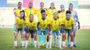 Seleção Brasileira Feminina Sub-17 em jogo da Copa do Mundo (foto: Fabio Souza/CBF)
