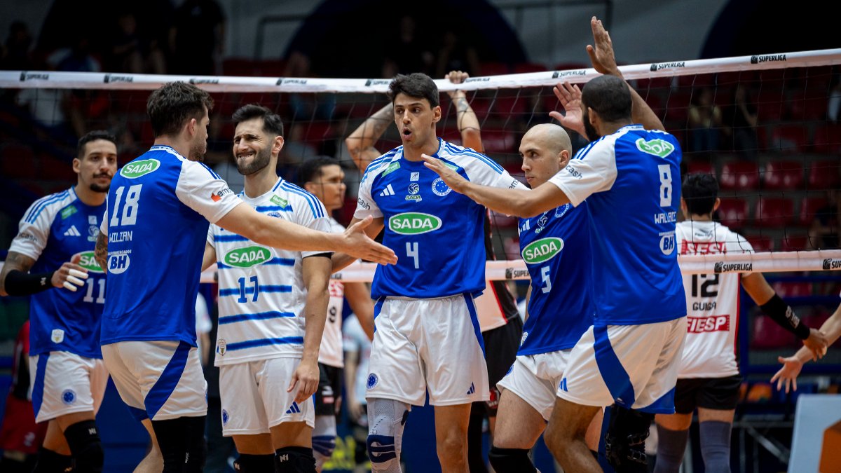 Time de vôlei do Cruzeiro (foto: Agência i7/Cruzeiro)