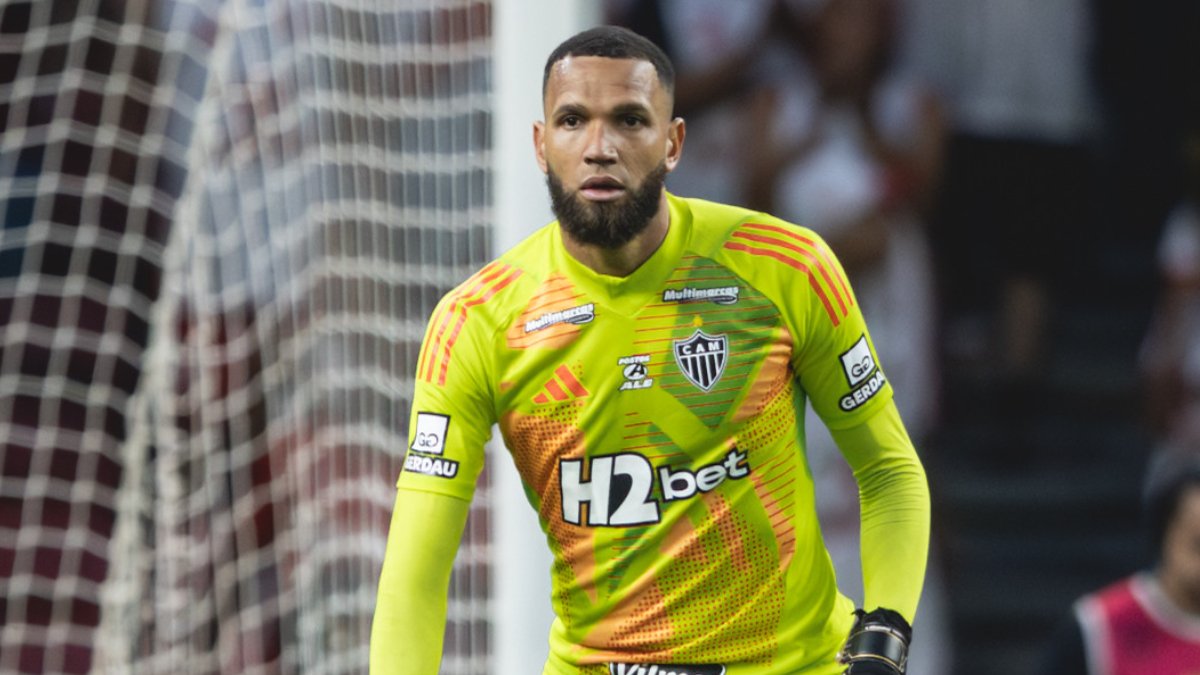 Everson, goleiro do Atlético, diante do Internacional no Beira-Rio - (foto: Pedro Souza/Atlético)