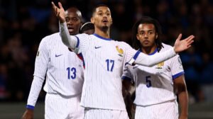 Jogadoras da França nas Eliminatórias da Uefa para a Copa do Mundo - Crédito: 