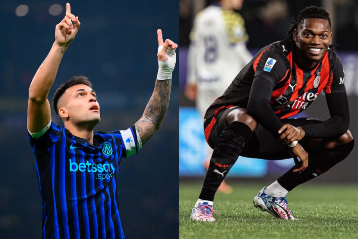 Equipes se enfrentam pelo Campeonato Italiano (foto: Divulgação Instagram/Inter e Milan)