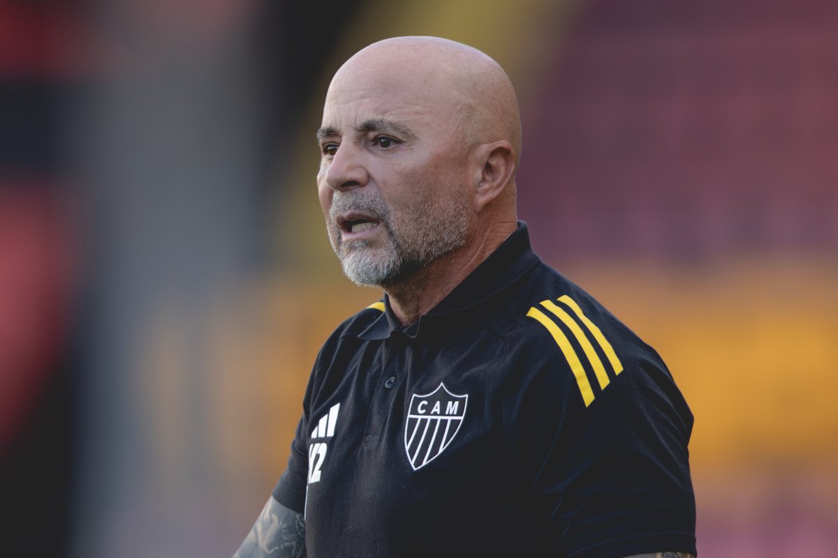 Jorge Sampaoli, técnico do Atlético (foto: Pedro Souza/Atlético)