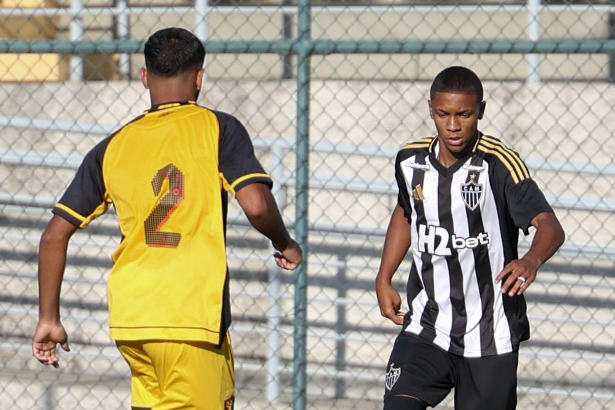 Lance do jogo entre Atlético e Sport pela Copa do Brasil Sub-20 (foto: Divulgação/Atlético)