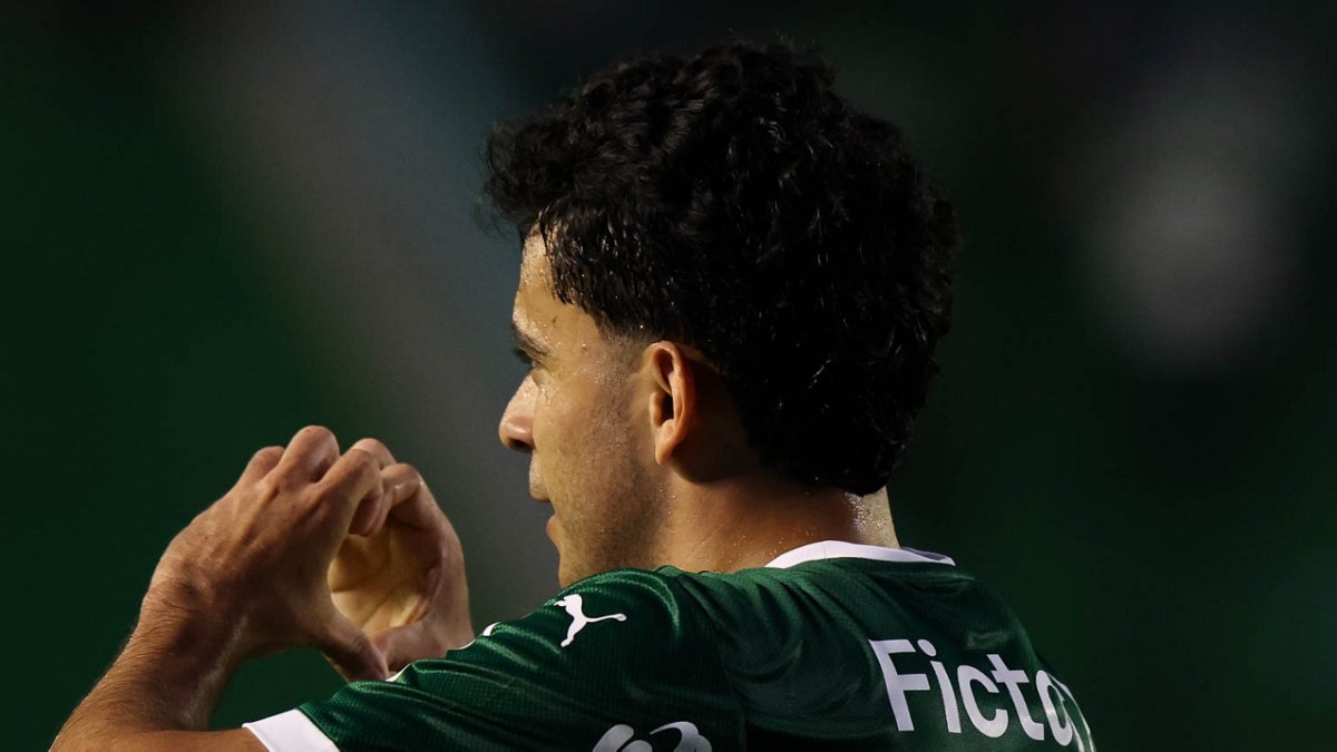 Bruno Rodrigues marcou o 1º gol do Palmeiras diante do Juventude (foto: Cesar Greco/Palmeiras/by Canon)