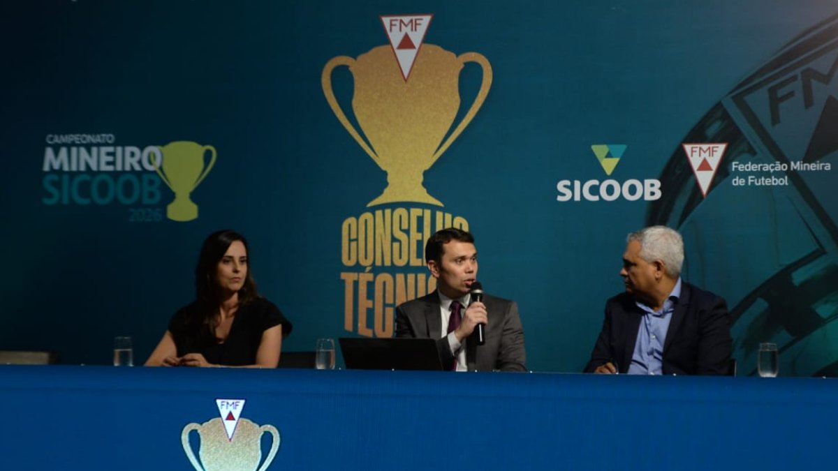 Conselho técnico do Campeonato Mineiro no Mineirão (foto: Túlio Santos/EM D.A Press)