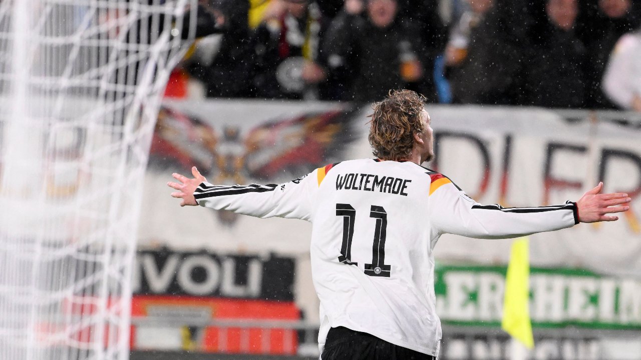 Nick Woltemade, atacante da Alemanha - (foto: JOHN THYS / AFP)