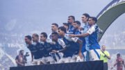 Time do Cruzeiro perfilado antes de jogo pelo Brasileiro (foto: Gustavo Martins/Cruzeiro)