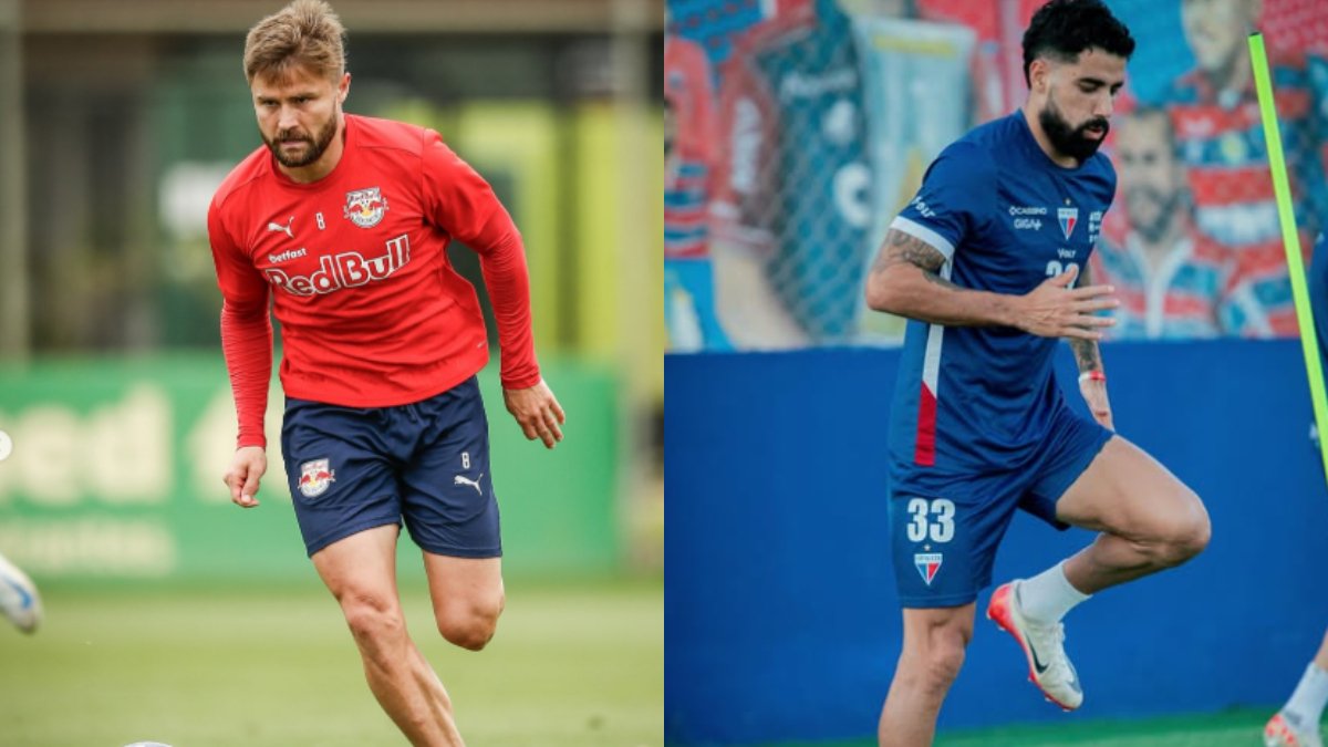 Equipes se preparam para o duelo no Brasileirão (foto: Divulgação/Bragantino e Fortaleza)