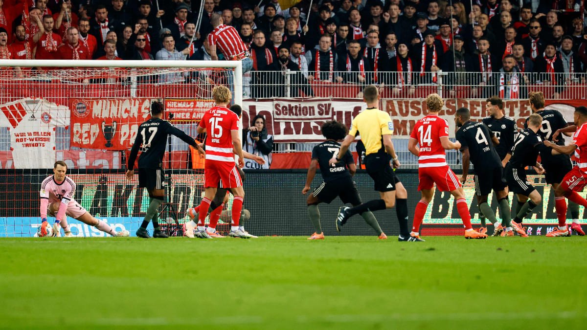 Jogo entre Union Berlin e Bayern de Munique pela Bundesliga (foto: Odd ANDERSEN / AFP)