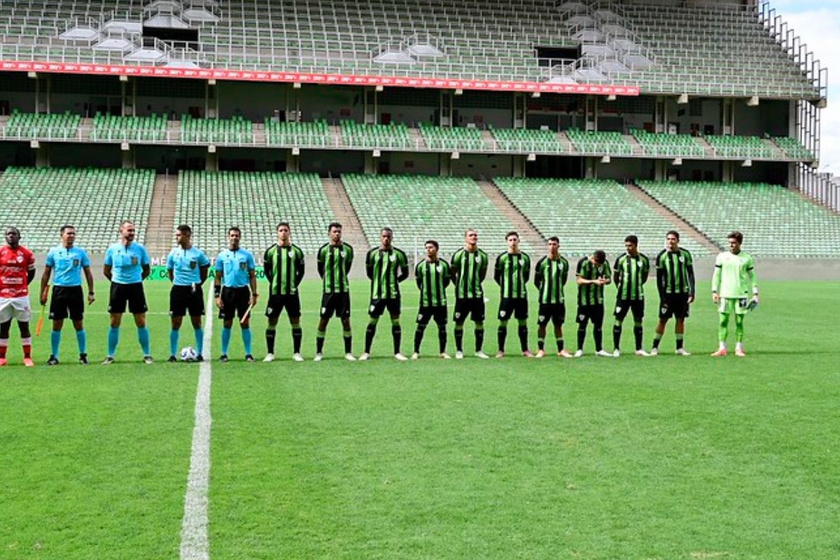 América em jogo da Copa do Brasil Sub-20 (foto: Mourão Panda/América)