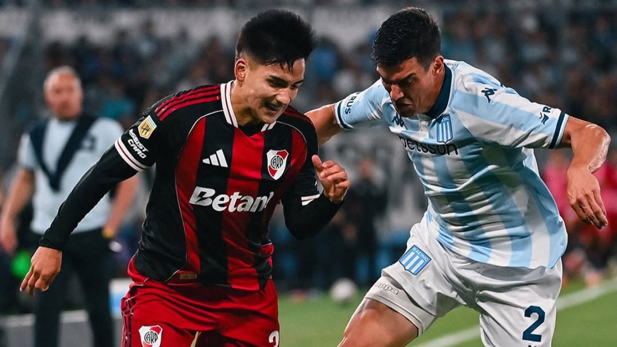 Jogo entre River Plate e Racing pelo Campeonato Argentino (foto: Reprodução Instagram do River Plate)