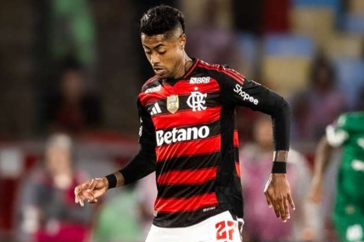 Bruno Henrique durante partida do Flamengo (foto: Divulgação/Bruno Henrique)