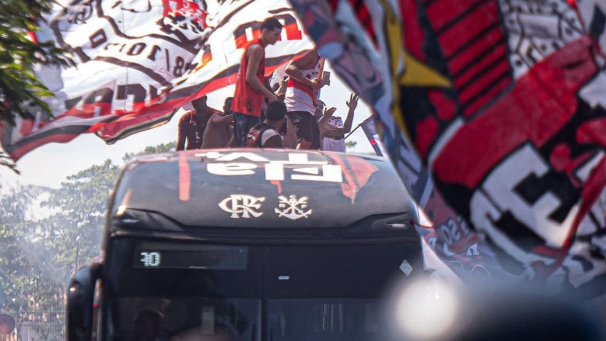 Torcida do Flamengo faz festa para o time (foto: Divulgação/Flamengo)