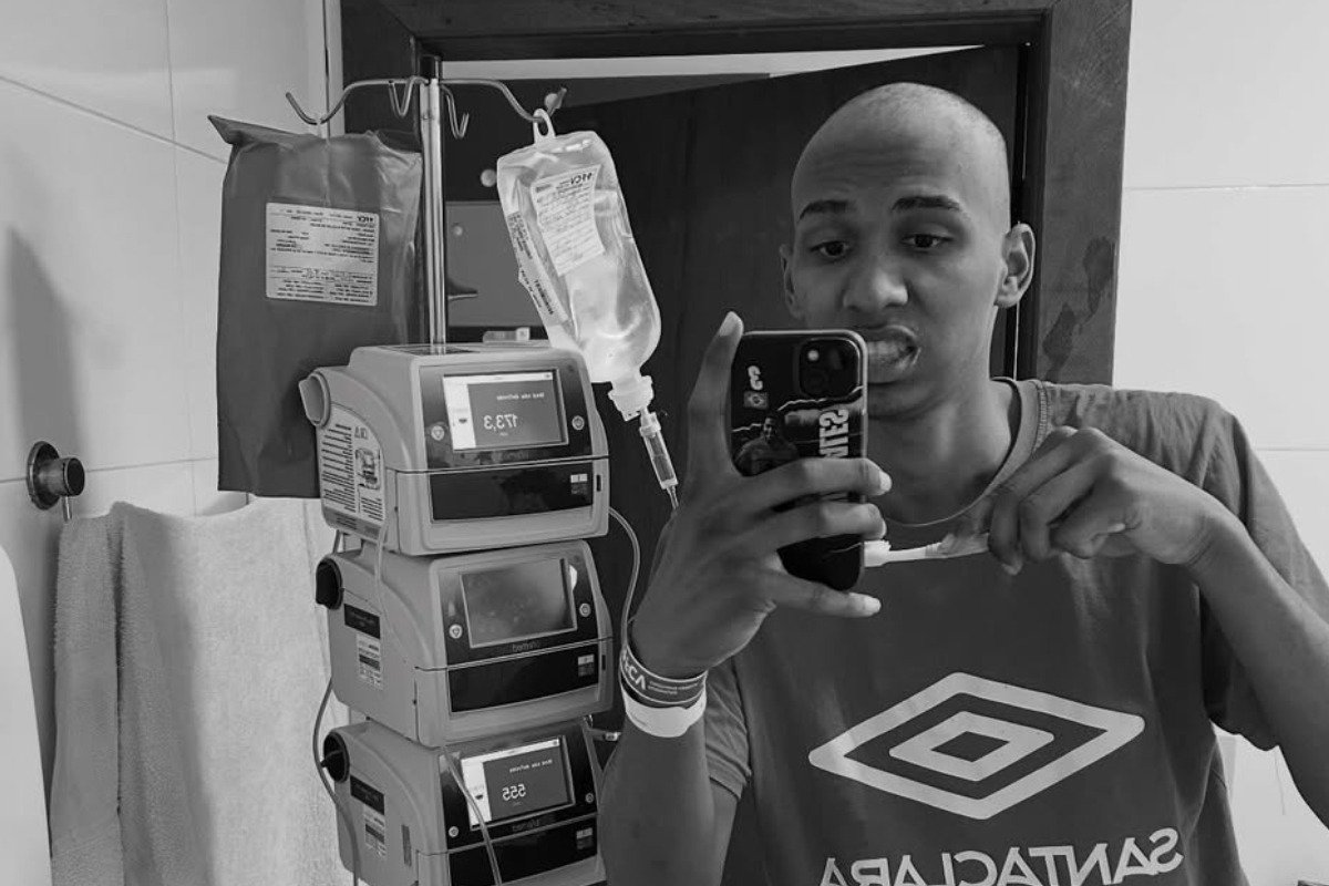 Kauã Sales, zagueiro mineiro que trata de um tumor no fêmur (foto: Reprodução/Instagram)