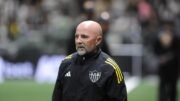 Sampaoli antes de duelo entre Atlético e Flamengo na Arena MRV (foto: Alexandre Guzanshe/EM/D.A. Press)