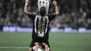 Bernard comemora gol pelo Atlético diante do Flamengo (foto: Alexandre Guzanshe/EM/D.A. Press)