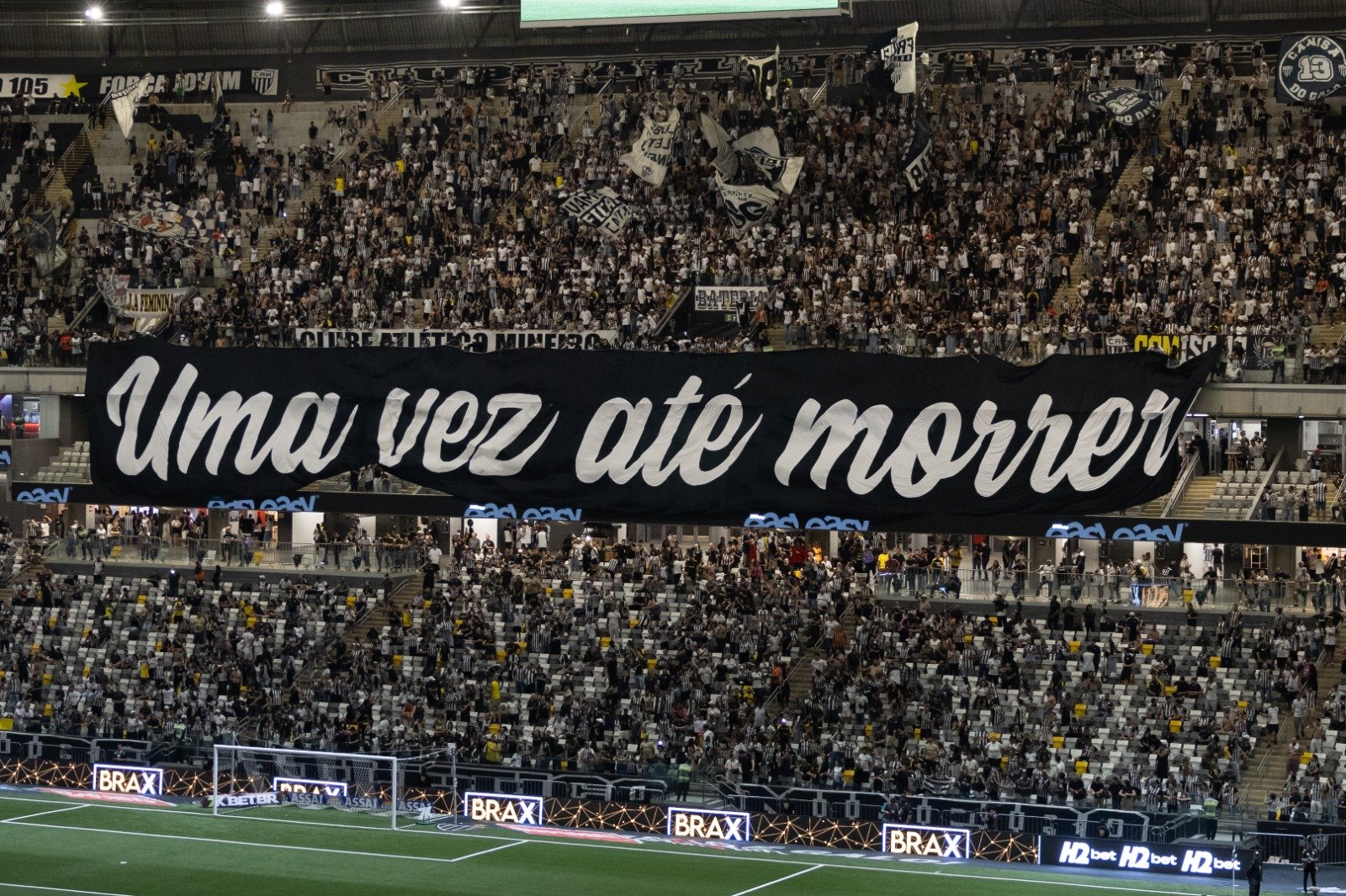 Torcida do Atlético na Arena MRV (foto: Daniela Veiga/Atlético)