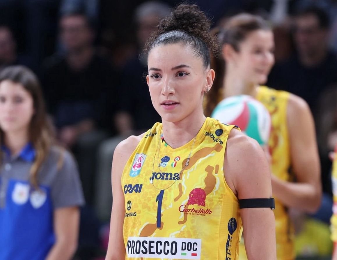 Gabi Guimarães durante partida de Vôlei (foto: Divulgação/Gabi Guimarães)