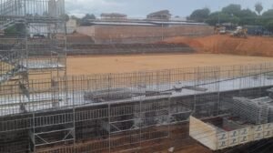 Obras no Estádio Municipal Juvêncio Augusto Soares, em Montes Claros - Crédito: 