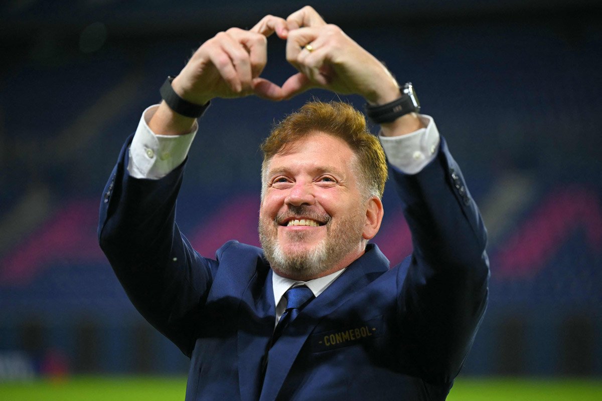 Alejandro Domínguez, presidente da Conmebol (foto: Rodrigo BUENDIA / AFP)