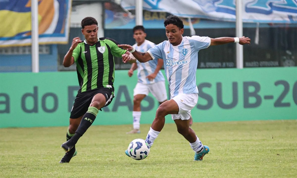 América eliminou Paysandu nas quartas de final da Copa do Brasil Sub-20 (foto: Matheus Vieira/Paysandu)