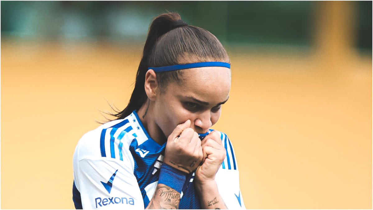 Leticia Ferreira, atacante do Cruzeiro, encerrou a temporada de 2025 com 27 gols (foto: Gustavo Martins/Cruzeiro)