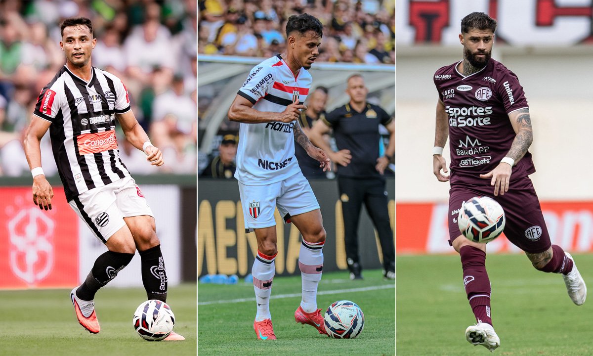 Athletic, Botafogo-SP e Ferroviária correm risco de rebaixamento à Série C (foto: Divulgação/Athletic, Botafogo-SP e Ferroviária)