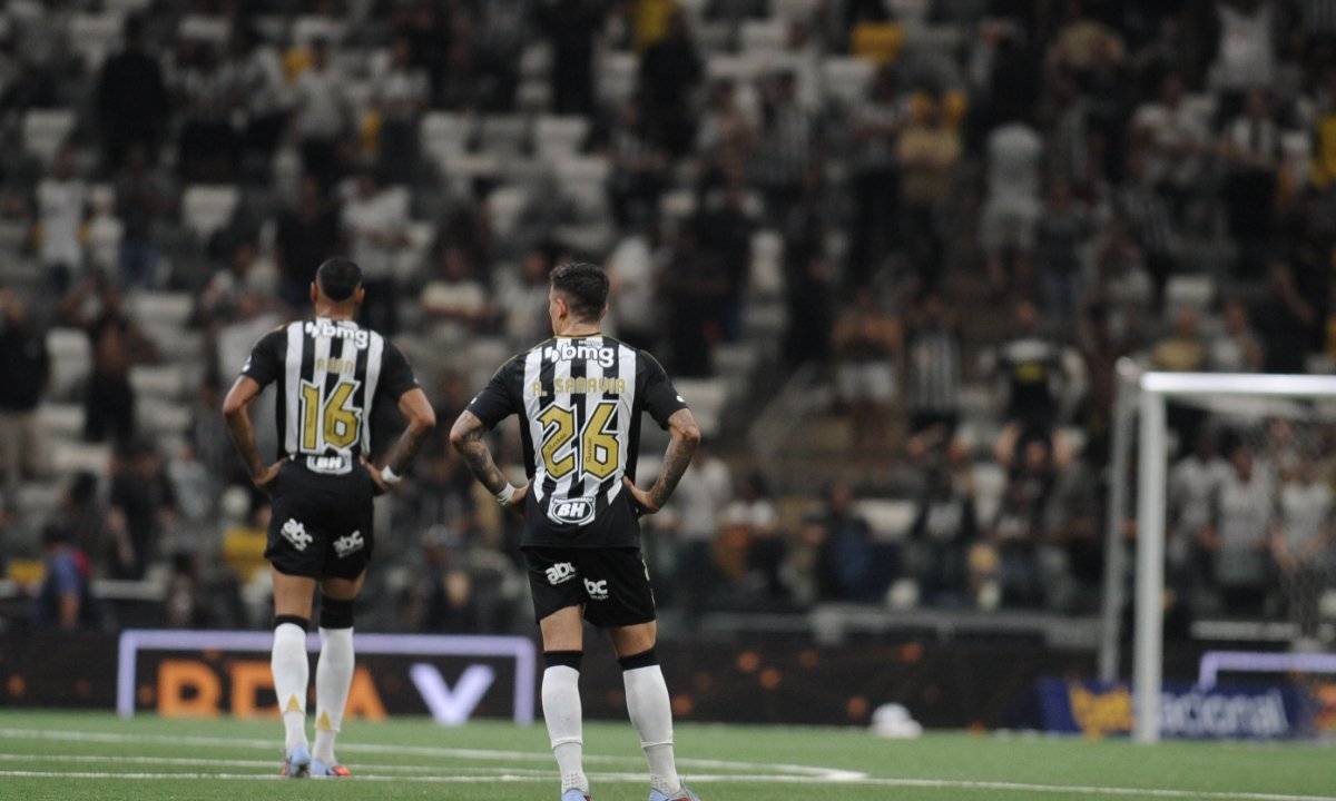 Atlético em jogo do Brasileiro (foto: Alexandre Guzanhe/EM/D.A. Press)