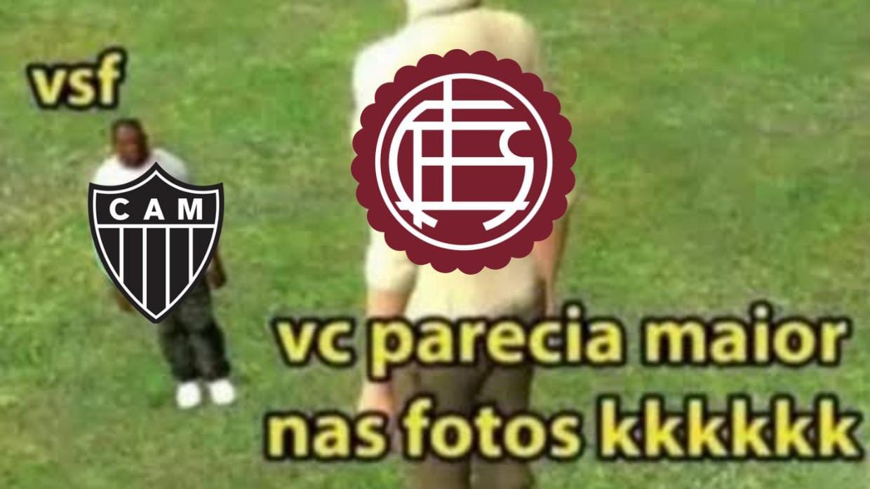 Internet gerou memes após a derrota do Atlético para o Lanús (foto: Reprodução/Redes sociais)