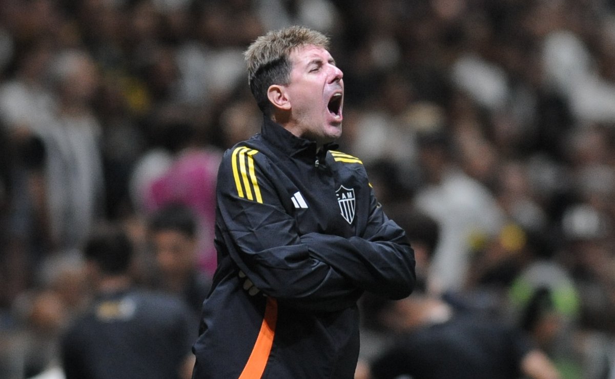 Diogo Alves, auxiliar de Sampaoli no Atlético (foto: Alexandre Guzanshe/EM/D.A. Press)