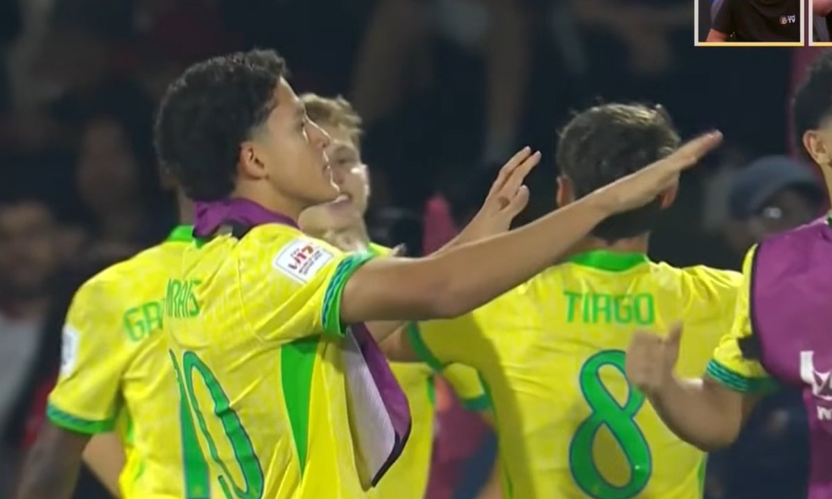 Brasil eliminou o Marrocos nas quartas de final da Copa do Mundo Sub-17 (foto: Reprodução)