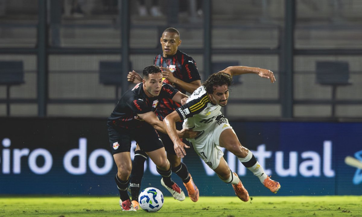 Atlético perdeu para o Bragantino (foto: Pedro Souza / Atlético)