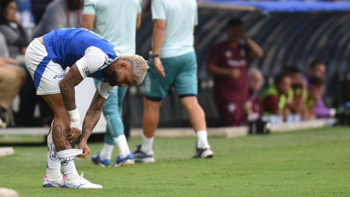 Gabigol, atacante do Cruzeiro, no Mineirão (foto: Ramon Lisboa/EM/D.A Press)