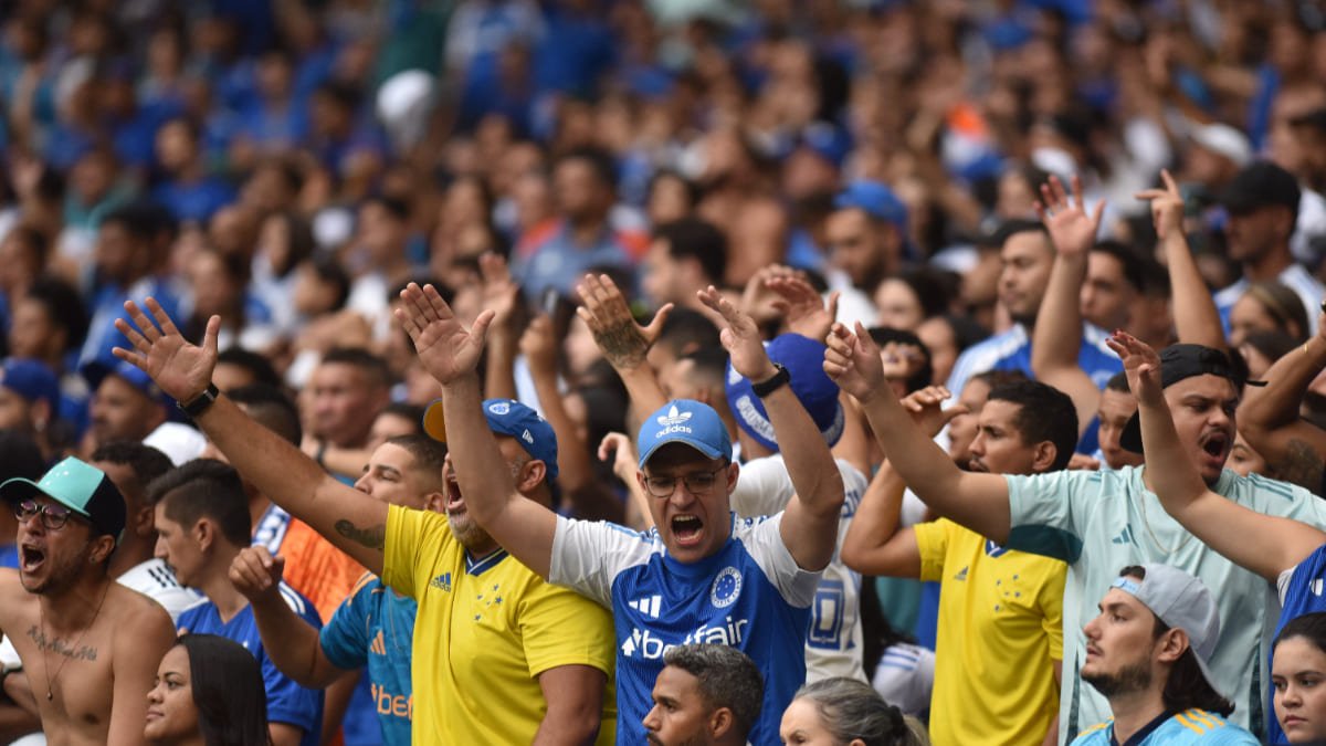 Torcida do Cruzeiro no Mineirão, em Belo Horizonte (foto: Ramon Lisboa/EM/D.A. Press)