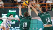 Oppenkoski em ação pelo Cruzeiro contra o Goiás, na Superliga Masculina de Vôlei (foto: Karen Esportes/Goiás)