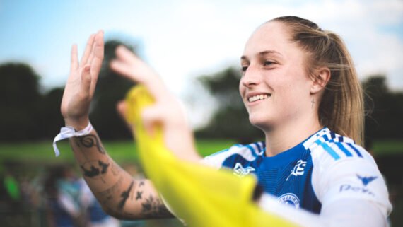 Isa Haas, zagueira do Cruzeiro e da Seleção Brasileira (foto: Gustavo Martins/Cruzeiro)