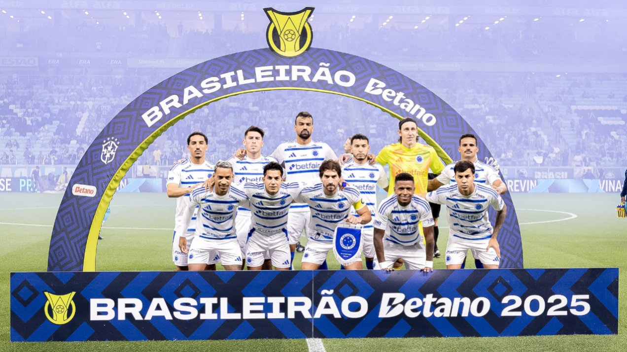 O 11 inicial do Cruzeiro contra o Grêmio (foto: Lucas Bubols/Cruzeiro)