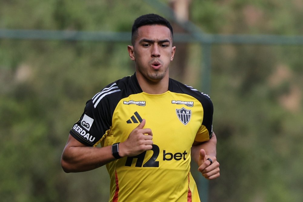 Cuello, atacante do Atlético (foto: Daniela Veiga / Atlético)